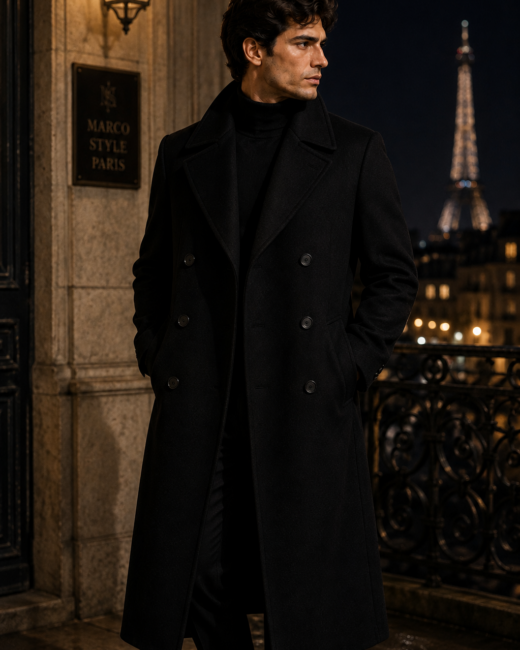 Manteau Nocturne Noir