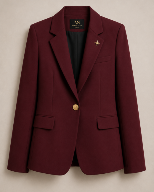 Blazer Étoile Bordeaux