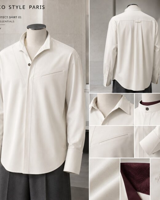 Chemise Architecte 01 — Ivoire Perlé