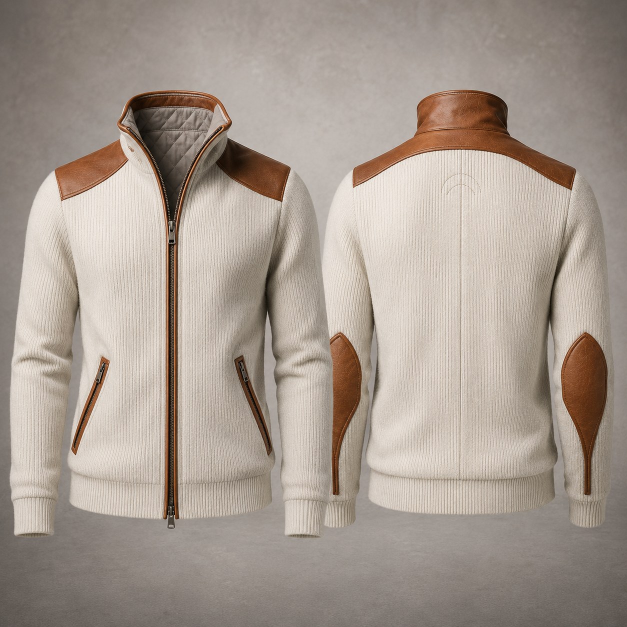 Cardigan Architecte Cognac