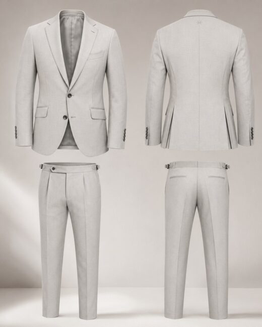 Costume Ligne Claire — Gris Perle