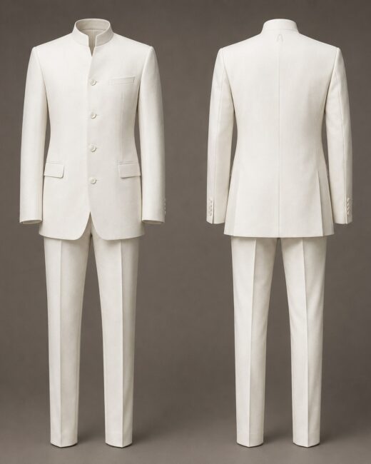 Costume Nehru Ligne Blanche