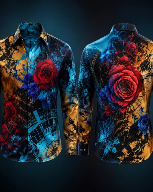 Chemise Roses Chromatiques