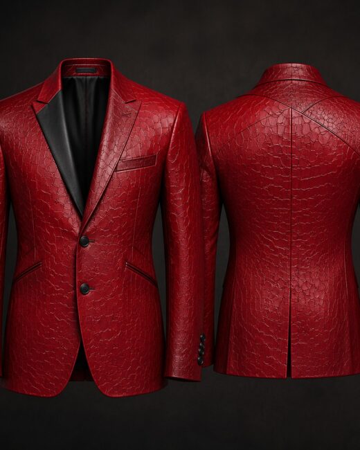 Blazer Crocodile Rouge