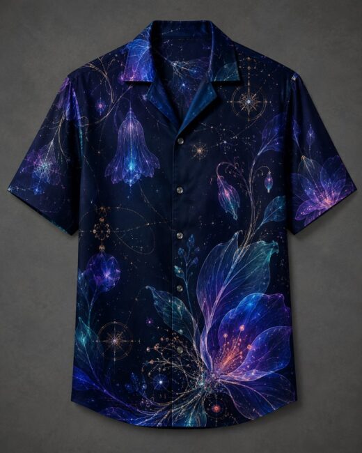 Chemise Camp Fleurs Célestes